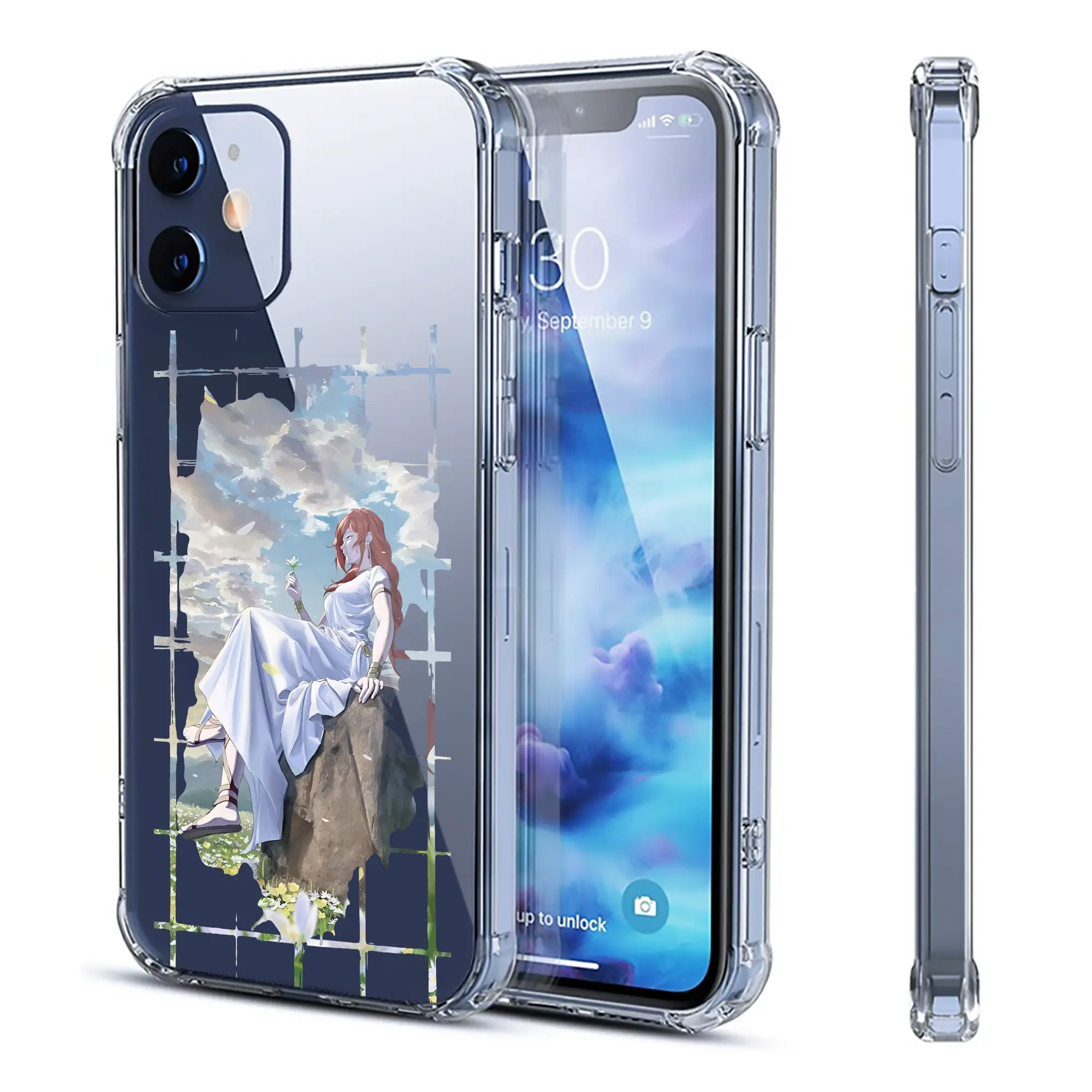 葬送のフリーレン（Frieren） グッズ,フランメ（Flamme） - IPhone 12シリーズ対応 ・ 透明スマホケース ・ クリアソフトケース ・ TPU素材 ・ 耐衝撃 ・ 高密着 ・ 防汚 防指紋 ・ 簡単着脱